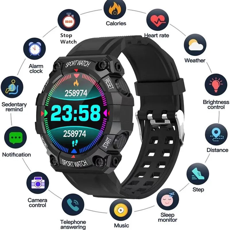 FD68 New Smart Watches Men Women Bluetooth Smartwatch 
